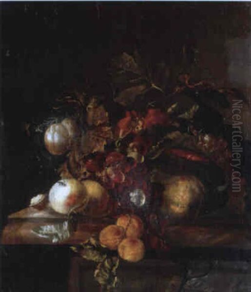 Nature Morte De Fruits Sur Un Entablement - view 1