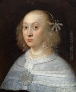 Portrait Of A Noblewoman by Jan Albertsz Rootius