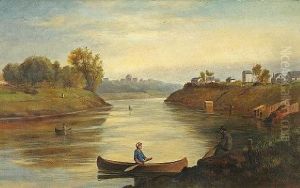 Fort Rouge And Assiniboine River, Winnipeg (from Below Main Street Bridge) by Edward Roper