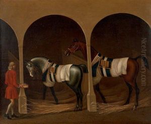 Chevaux A L'ecurie by Richard Roper