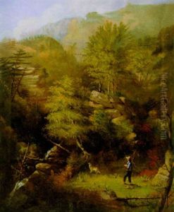 A Figure With A Dog by Joseph Ropes