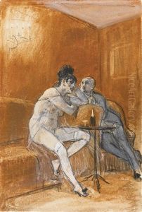La Chanson Du Cherubin by Felicien Rops