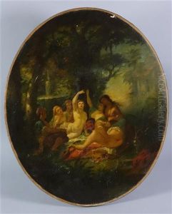Jeunes Femmes Alanguies by Camille Joseph Etienne Roqueplan