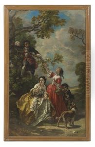 La Cueillette by Camille Joseph Etienne Roqueplan