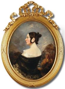 Portrait De La Comtesse D'agoult, Nee Marie De Flavigny by Camille Joseph Etienne Roqueplan