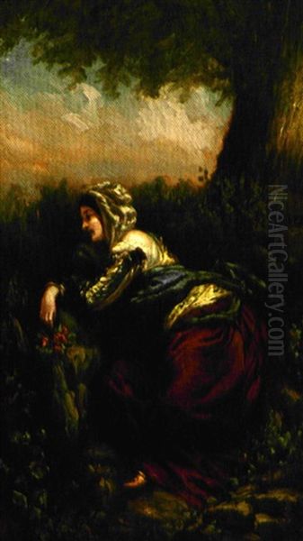 Femme Sur Un Talus - view 1