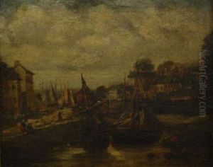 Vue De Port by Camille Joseph Etienne Roqueplan