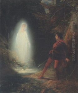 La Dame Blanche by Camille Joseph Etienne Roqueplan