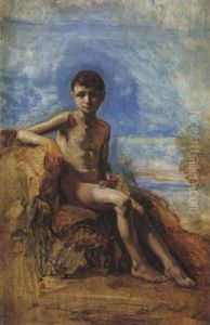 Jeune Homme Nu Au Bord De L'eau Jeune Homme Nu Au Bord De L'eau