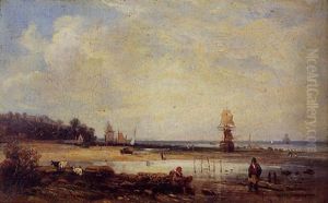 Bord De Mer by Camille Joseph Etienne Roqueplan