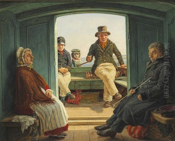 Travel Scene On Board A Dutch Canal Barge - view 1