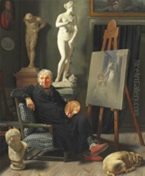 Portraitfigur Af Hr. Professor Lorentzen I Hans Attelier - view 1