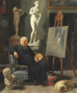 Portraitfigur Af Hr. Professor Lorentzen I Hans Attelier