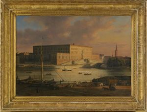 Utsikt Mot Stockholms Slott Fran Kungstradgarden