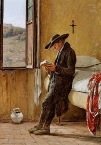 Den Laesende Abate (young Clergyman Reading)