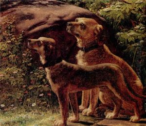 Portraetter Af To Hunde