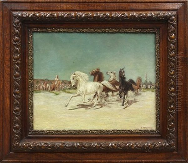Arabian Scene With Running Heroes - view 1