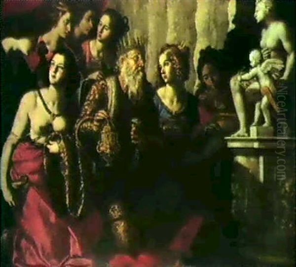 Salomone Che Incensa Gli Idoli - view 1