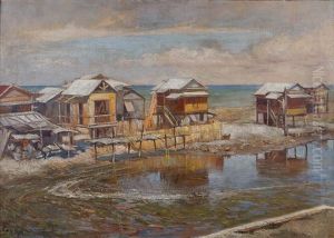 Casas De Pescadores En Tondo (fishermen's Houses, Tondo) by Fabian De La Rosa