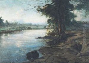 Untitled (river Scene) by Fabian De La Rosa