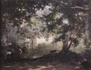 Un Recuerdo De La Villa Borghese (a Remembrance Of The Villa Borghese) by Fabian De La Rosa