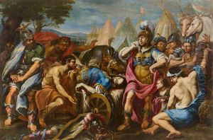 Alexander The Great Mourns The Death Of Darius Iii. (330 Bc, At Hekatompylos)