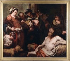 Elifaz, Bildad E Zofar Vanno Da Giobbe by Francesco Rosa
