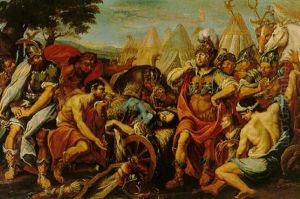 Achilles Mourning The Death Of Patroclus by Francesco Rosa