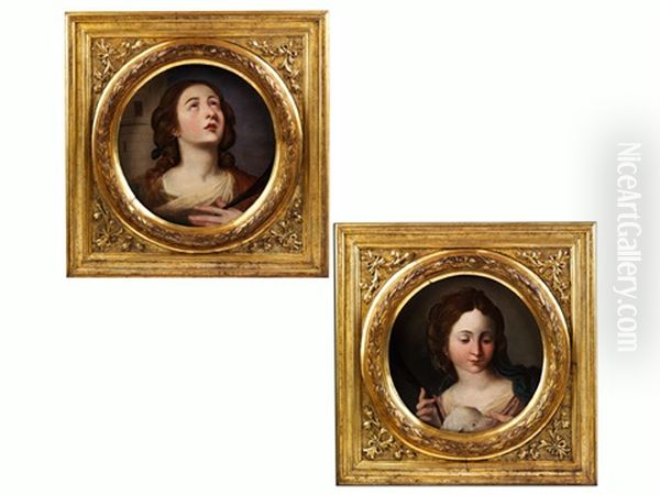 Santa Agnese (+ Santa Barbara; Pair) - view 1