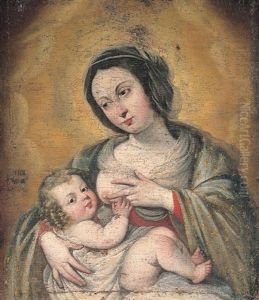 Madonna Col Bambino by Francesco de Rosa