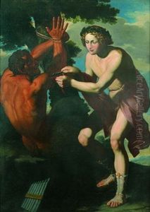 Apollon Et Marsyas by Francesco de Rosa