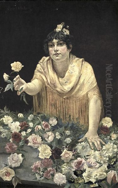 Muchacha Con Flores - view 1