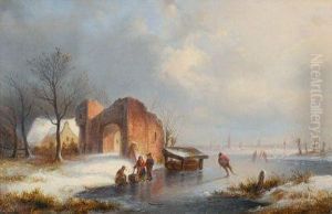 Eisvergnugen Auf Dem Flus