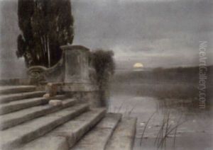 Motiv Bei Bellagio - Lago Di Como by Ludwig Roesch
