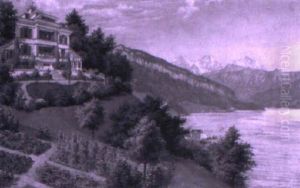Thunerseelandschaft Mit Eiger, Monch Und Jungfrau Thunerseelandschaft Mit Eiger, Monch Und Jungfrau