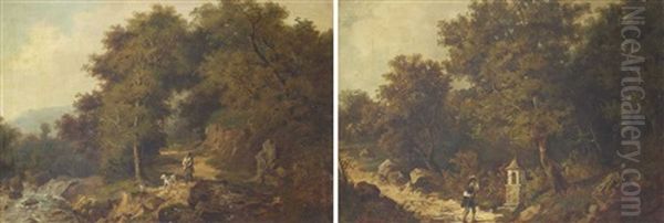 Landschaften Mit Figurenstaffage (pair) - view 1