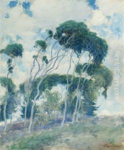 Study For "windswept Trees, Laguna" by Guy Rose