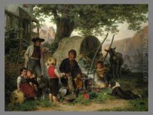Der Kupferschmied Vor Der Stadt by Ernst Bosch