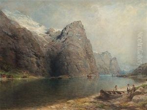 Fjord Landscape by Julius Rose