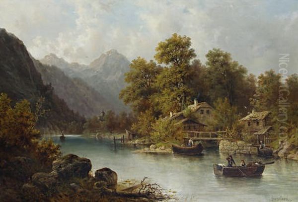 An Alpine River Scene - view 1