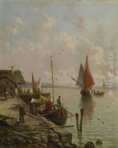Fischerboote Im Hafen