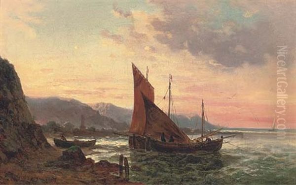 Fishing Boats Setting Sail At Dawn - view 1