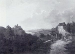 Blick Von Erhoter Warte Auf Ein Flustal Blick Von Erhoter Warte Auf Ein Flustal