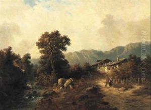 Voralpenlandschaft Mit Bauernhof