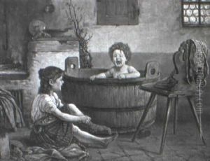 Giving The Child A Bath by William S. Rose