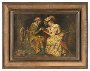 Reading The Palm by Harry Herman Roseland