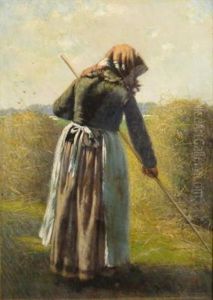 Woman With A Rake