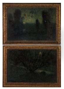 Tree (+ Landscape; 2 Works) by Harry Herman Roseland