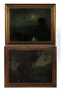 Landscape (+ Another; 2 Works) by Harry Herman Roseland