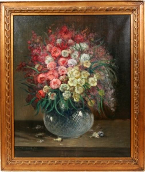 Flowers In A Crystal Vase - view 1
